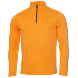 Calvin Klein Golf Mens 2021 CK Harlem 1/4 Zip Sweater - L, Orange Marl