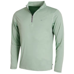 Calvin Klein Golf Mens 2024 CK Harlem Technical 1/4 Zip Sweater - L, Sage