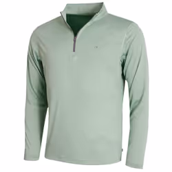 Calvin Klein Golf Mens 2024 CK Harlem Technical 1/4 Zip Sweater - S, Sage