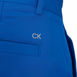 Calvin Klein Mens 2022 Slim Fit Micro Tech Lightweight Golf Shorts - 30" Waist, Mid Blue