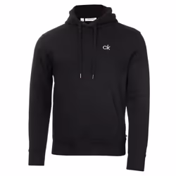 Calvin Klein Mens 2021 Planet Performance Fleece Cotton Eco-Friendly Hoodie - 2XL, Black