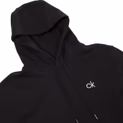 Calvin Klein Mens 2021 Planet Performance Fleece Cotton Eco-Friendly Hoodie - 2XL, Black