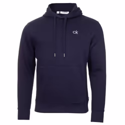 Calvin Klein Mens 2021 Planet Performance Fleece Cotton Eco-Friendly Hoodie - 2XL, Navy