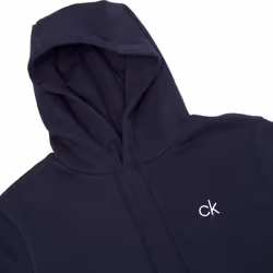 Calvin Klein Mens 2021 Planet Performance Fleece Cotton Eco-Friendly Hoodie - 2XL, Navy