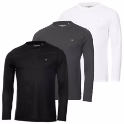 Calvin Klein Mens 2024 Assorted Long Sleeve 3 Pack Breathable Wicking T-Shirt