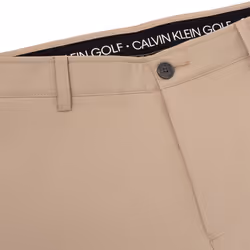 Calvin Klein Mens Bullet Lightweight Stretch Breathable Trousers - 34L, Stone