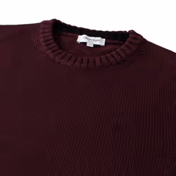 Calvin Klein Mens 2021 Knit Crew Neck Cotton CK Golf Sweater - L, Burgundy