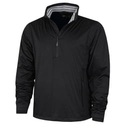 Calvin Klein Mens 2021 Waterproof Half Zip Stretch Golf Jacket - 2XL, Black/Black
