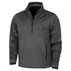 Calvin Klein Mens 2021 Waterproof Half Zip Stretch Golf Jacket - XL, Charcoal/Black