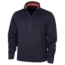 Calvin Klein Mens 2021 Waterproof Half Zip Stretch Golf Jacket - M, Navy/Red