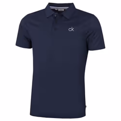 Calvin Klein Mens 2025 Central Eco Light Wicking Golf Polo Shirt