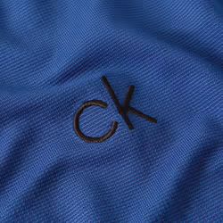 Calvin Klein Mens 2025 Central Eco Light Wicking Golf Polo Shirt