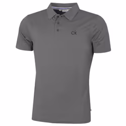 Calvin Klein Mens 2025 Central Eco Light Wicking Golf Polo Shirt