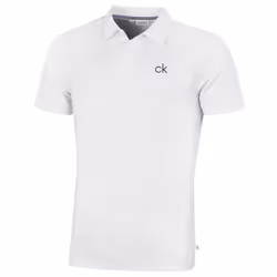 Calvin Klein Mens 2025 Central Eco Light Wicking Golf Polo Shirt