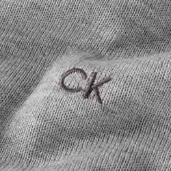 Calvin Klein Mens 2021 Crew Neck Soft Cotton Breathable Sweater - 2XL, Grey Marl