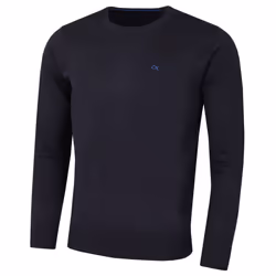 Calvin Klein Mens 2021 Crew Neck Soft Cotton Breathable Sweater - L, Navy