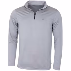 Calvin Klein Golf Mens 2024 CK Harlem Technical 1/4 Zip Sweater - XXXL, Silver Marl