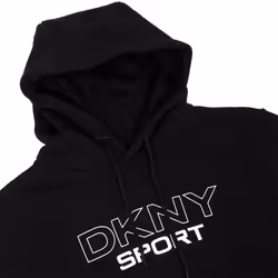 DKNY Mens 2021 South Street Breathable Soft Feel Hoodie Cotton Blend Hoody - S, Black