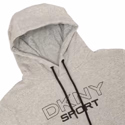 DKNY Mens 2021 South Street Breathable Soft Feel Hoodie Cotton Blend Hoody - S, Silver Marl