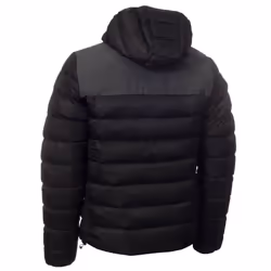 Calvin Klein Mens Padded Chest Pockets Water Resistant Jacket - XL, Black/Charcoal