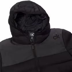 Calvin Klein Mens 2021 Padded Chest Pockets Water Resistant Jacket - 2XL, Black/Charcoal