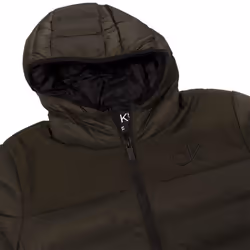Calvin Klein Mens 2021 Lassen Padded Water Repellent Golf Jacket - XL, Olive Green