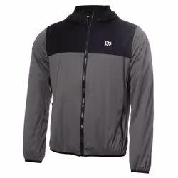 DKNY Mens 2021 Downpour Full Zip Water Repellent Golf Jacket - S, Grey/Black