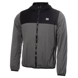 DKNY Mens 2021 Downpour Full Zip Water Repellent Golf Jacket - S, Grey/Black