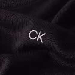 Calvin Klein Mens 2021 V-Neck Soft Cotton Easy Care Sweater - 4XL, Black
