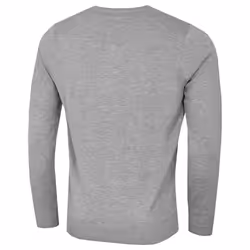 Calvin Klein Mens 2021 V-Neck Soft Cotton Easy Care Sweater - 4XL, Grey Marl