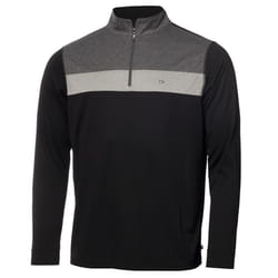 Calvin Klein Mens 2021 Smith River 1/4 Zip Wicking Golf Sweater - S, Black