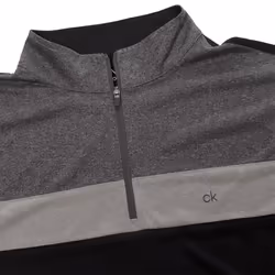 Calvin Klein Mens 2021 Smith River 1/4 Zip Wicking Golf Sweater - S, Black