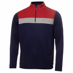 Calvin Klein Mens 2021 Smith River 1/4 Zip Wicking Golf Sweater - M, Navy