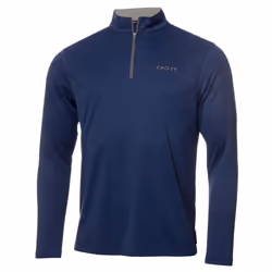DKNY Mens 2021 Kensington 1/4 Zip Lightweight Stretch Sweater - S, Navy Marl