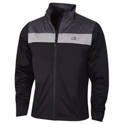 Calvin Klein Mens 2021 Waterproof Colour Block Breathable Golf Suit - S, Black/Charcoal