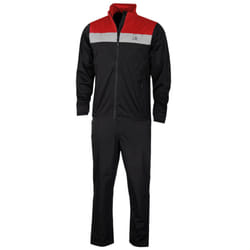Calvin Klein Mens 2021 Waterproof Colour Block Breathable Golf Suit - 3XL, Black/Red