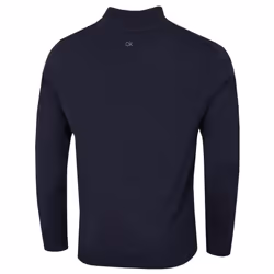 Calvin Klein Mens 2021 Knit Cotton 1/2 Zip Golf CK Top Sweater - L, Navy Sport