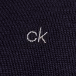 Calvin Klein Mens 2021 Knit Cotton 1/2 Zip Golf CK Top Sweater - M, Navy Sport