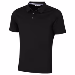 Calvin Klein Mens 2021 North Coast Moisture Wicking Polo Shirt - L, Black