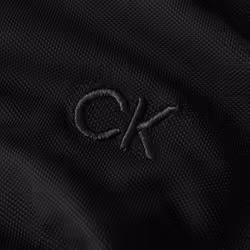 Calvin Klein Mens 2021 North Coast Moisture Wicking Polo Shirt - L, Black
