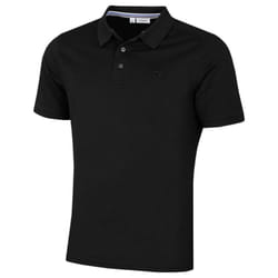 Calvin Klein Mens 2021 North Coast Moisture Wicking Polo Shirt - 2XL, Black