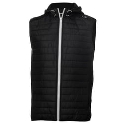 Calvin Klein Mens 2021 Redwood Hooded Hybrid Lightweight Gilet - L, Black