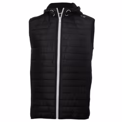 Calvin Klein Mens 2021 Redwood Hooded Hybrid Lightweight Gilet - XL, Black