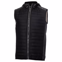 Calvin Klein Mens 2021 Redwood Hooded Hybrid Lightweight Gilet - L, Charcoal Marl