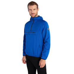 DKNY Mens Downwind 1/4 Zip Water Repellent Lightweight Jacket - M, Electric Blue