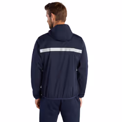 DKNY Mens Downwind 1/4 Zip Water Repellent Lightweight Jacket - M, Navy