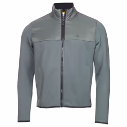 Calvin Klein Mens 2022 Monte Full Zip Breathable Stretch Golf Sweater - L, Sage