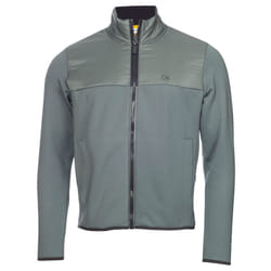 Calvin Klein Mens 2022 Monte Full Zip Breathable Stretch Golf Sweater - L, Sage