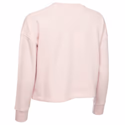 Calvin Klein Womens 2022 Salon Crew Neck Soft Feel Comfort Cropped Sweater - L, Ice Pink