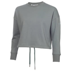 Calvin Klein Womens 2022 Salon Crew Neck Soft Feel Comfort Cropped Sweater - XS, Sage